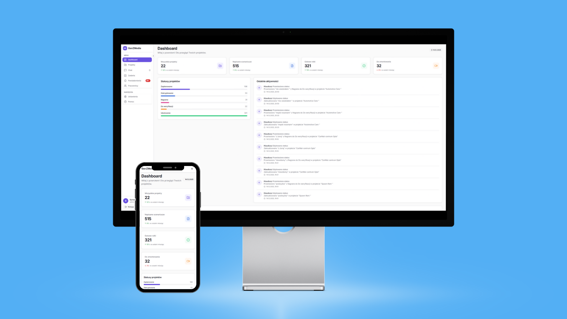 GenZMedia - Video CRM